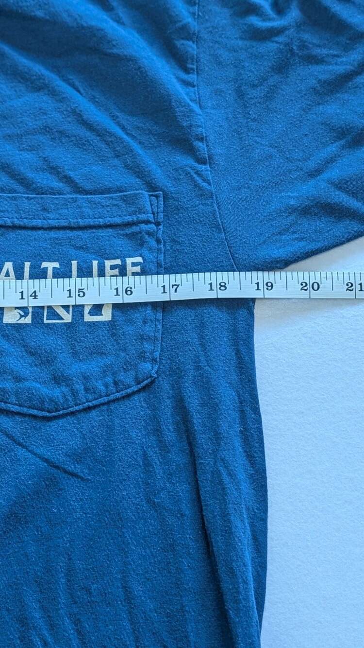 Salt Life Ocean to Ocean Way of the Waterman Graphic Pocket T-Shirt Medium - Picture 5 of 7